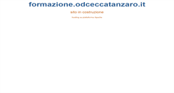Desktop Screenshot of formazione.odceccatanzaro.it