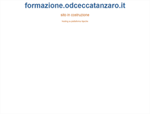 Tablet Screenshot of formazione.odceccatanzaro.it